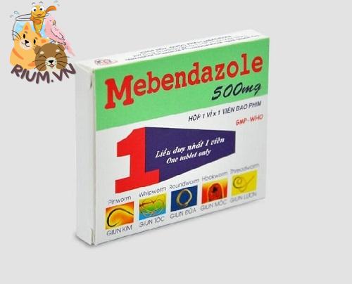 Thuốc tẩy giun Mebendazol cho chó